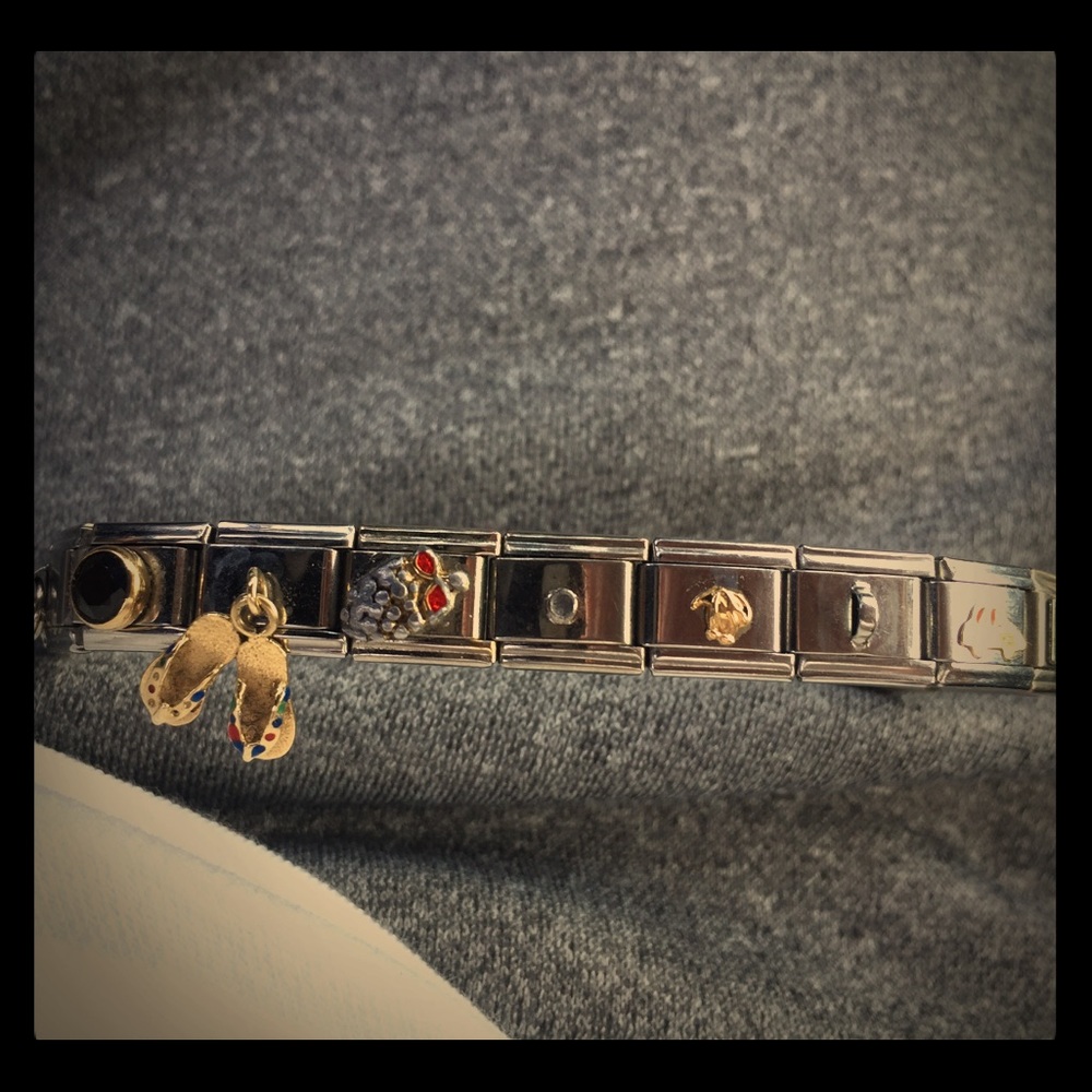 Custom Made Stainless Steel Gold diamond bracelet